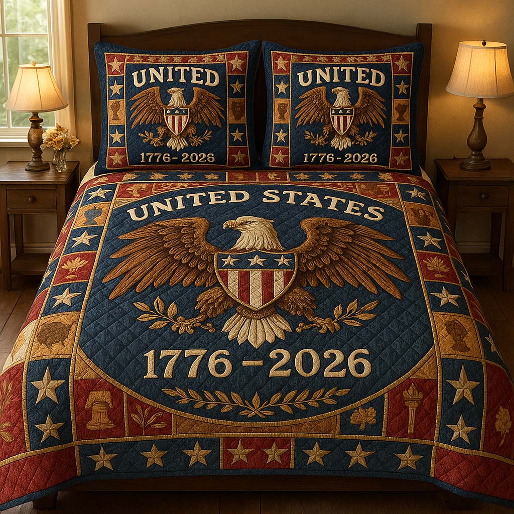 Patriot Legacy Quilted Bedding Set Best Bedsheets 4Th Of July Present