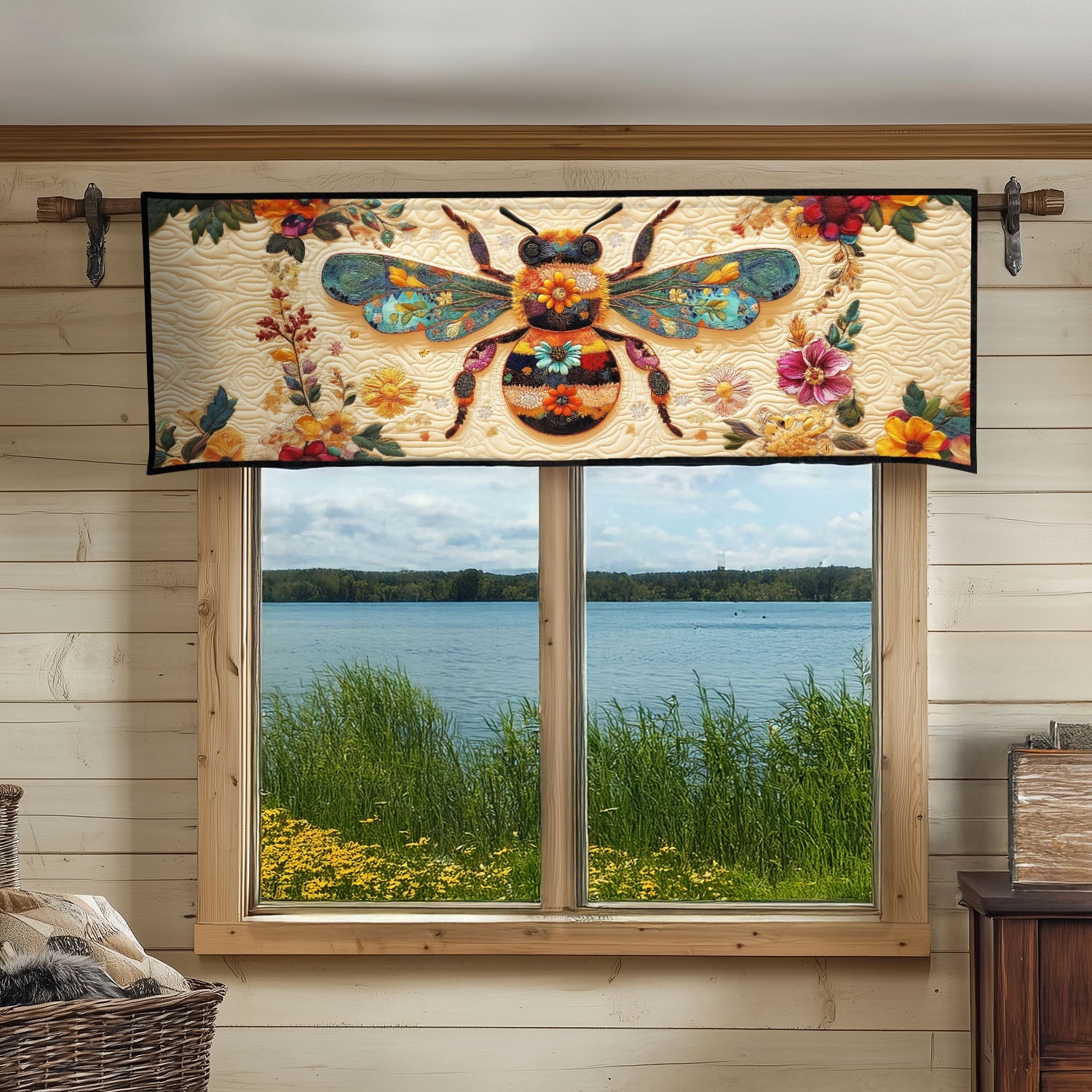 Pollinator Paradise Quilted Valance Entryway Design Ideas Sunflower Birthday Gifts