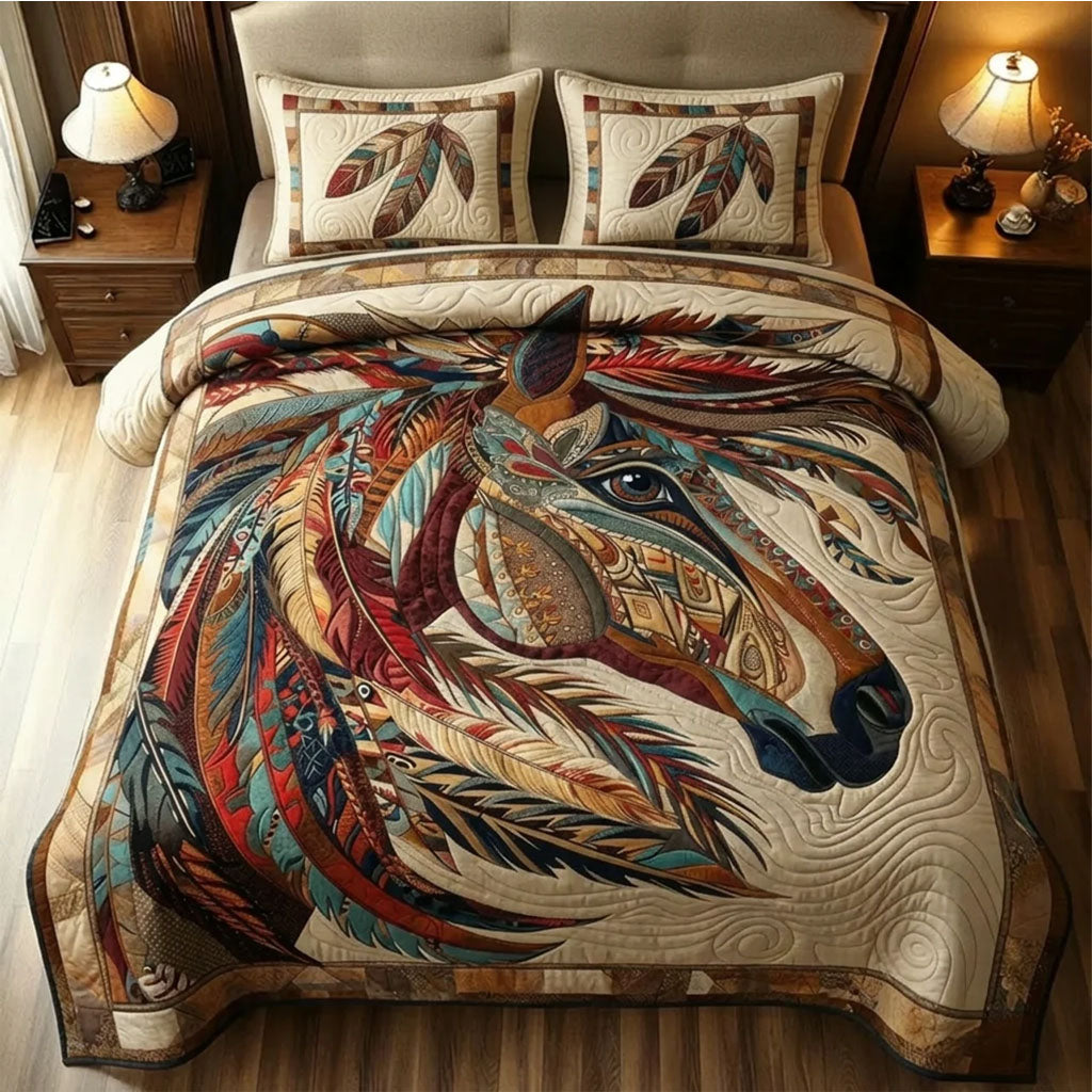 Prairie Soul Runner Quilted Bedding Set Bedspread Quilts Native Gifts For Women