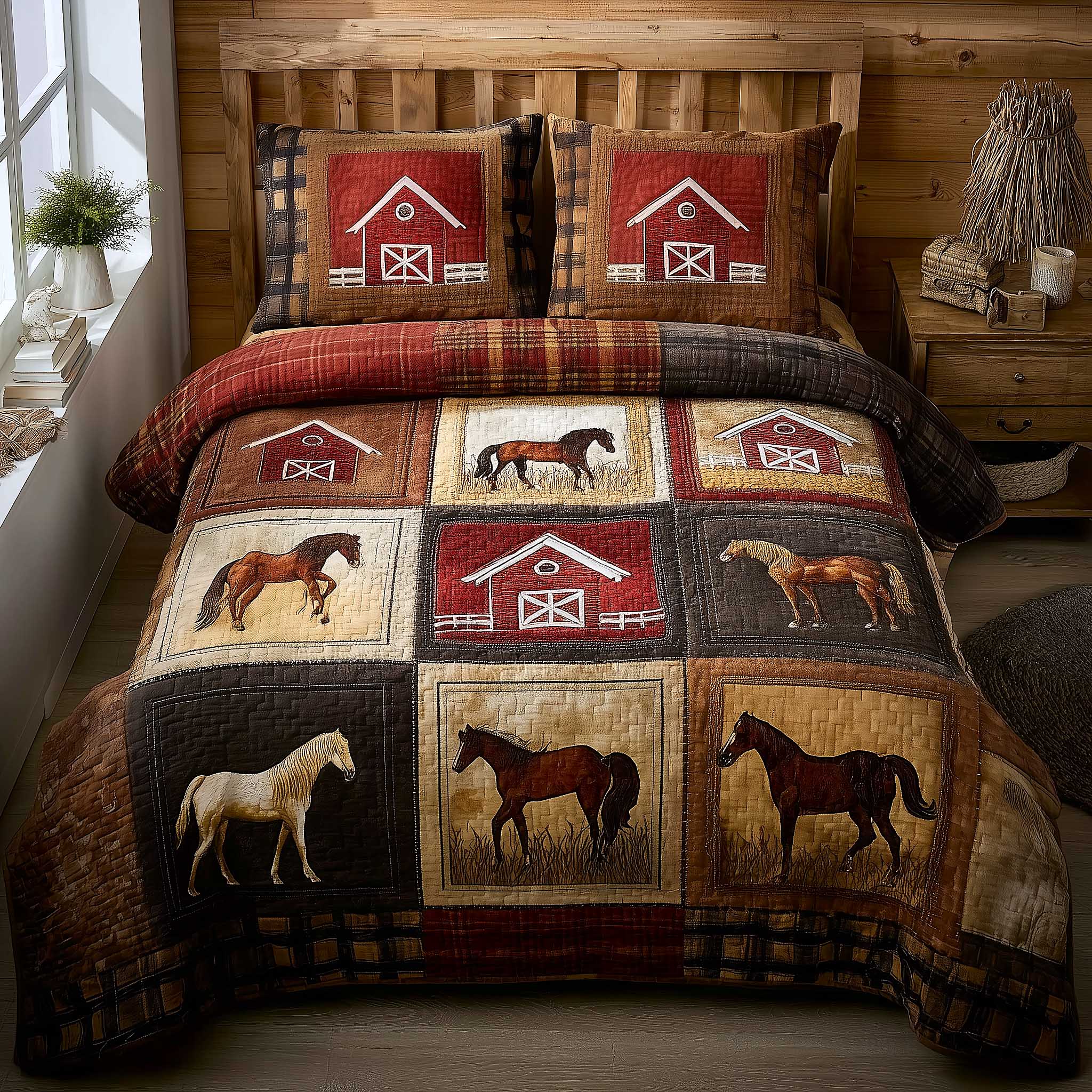 Prairie Spirit Quilted Bedding Set Bedroom Ideas Christmas Gift Ideas For Horse Owners