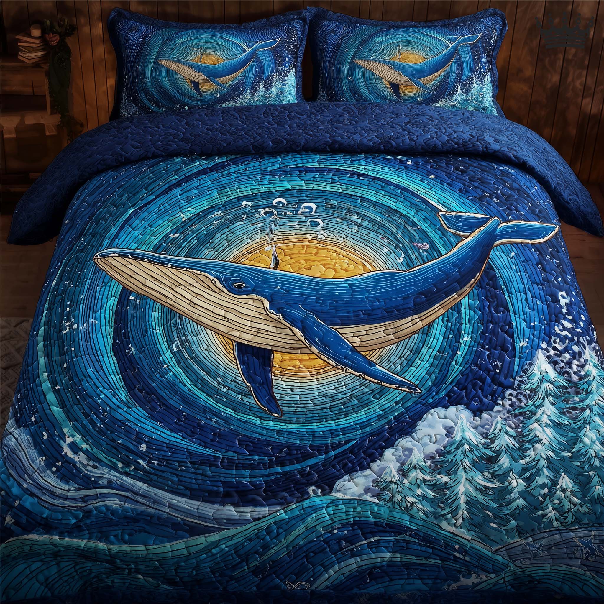 Prism Whale Quilted Bedding Set Great Sheet Sets Cute Whale Themed Gifts