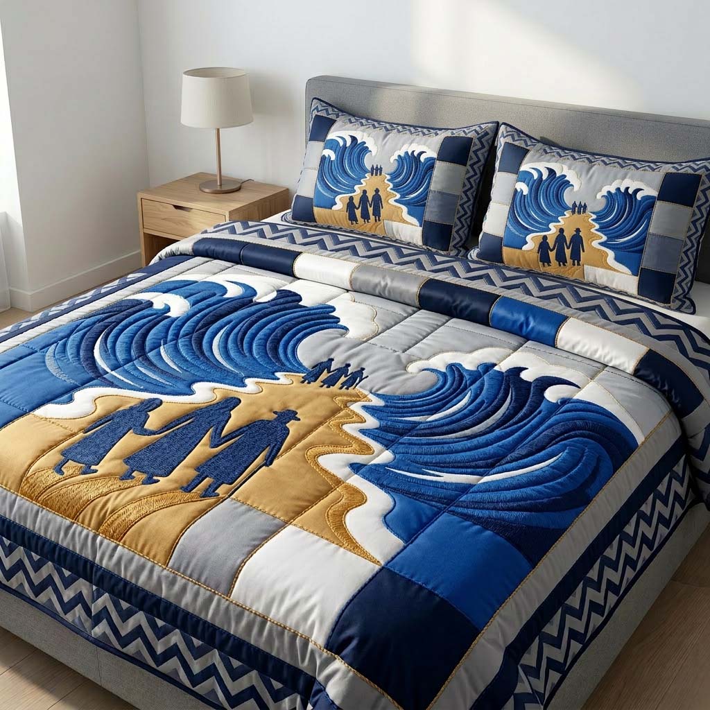 Promise Light Path Quilted Bedding Set Queen Bed Set Good Passover Gifts