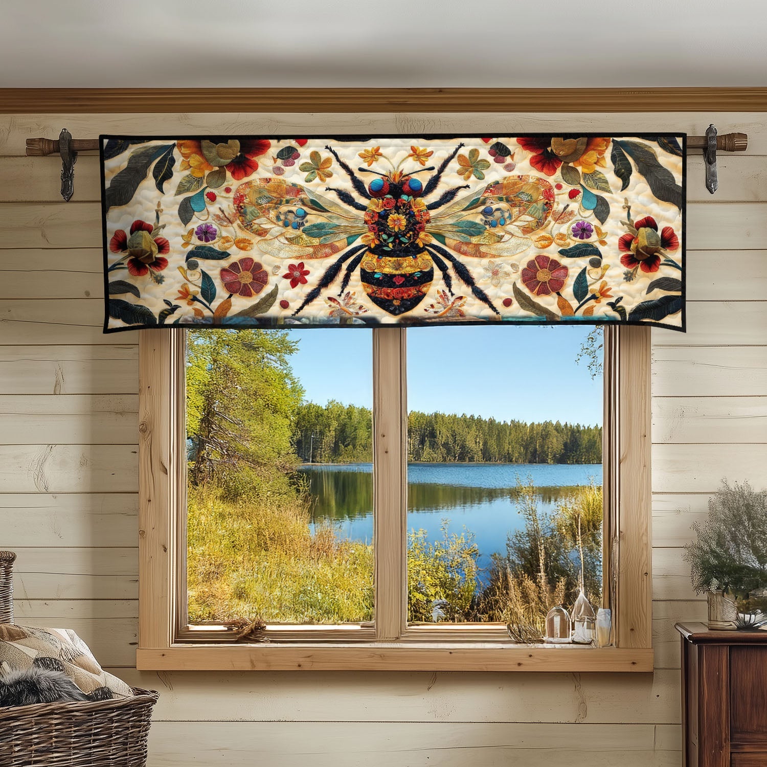 Queen Bee Elegance Quilted Valance Entryway Ideas Sunflower Gift Items