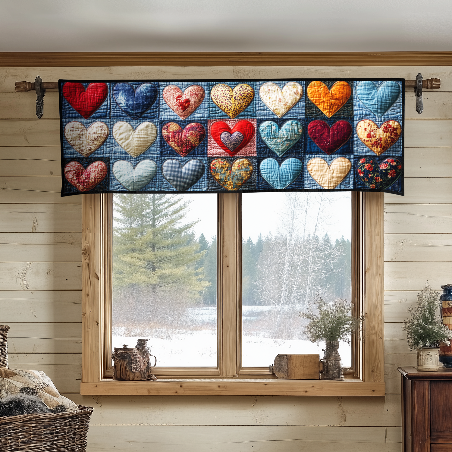 Quilted Embrace Quilted Valance Christmas Decor Good Gifts For Christmas