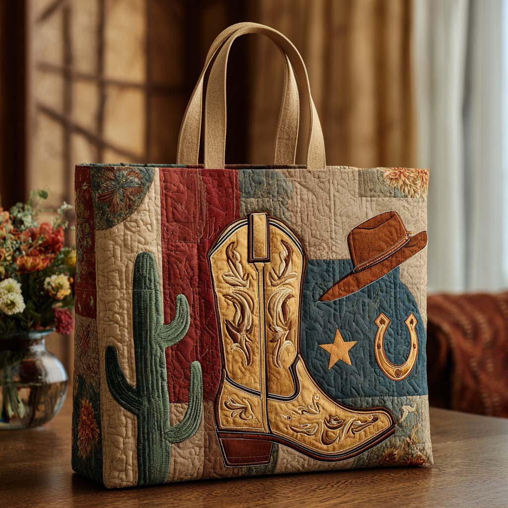 Ranch Life Quilted Tote Bag Most Popular Tote Bags Cowboy Christmas Gifts