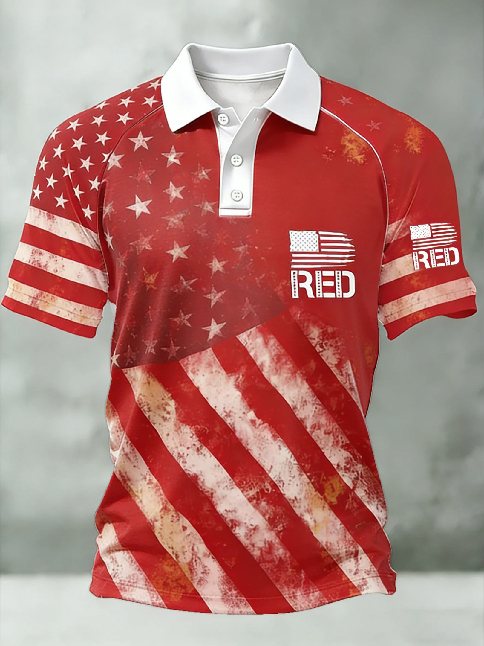 Red Fridays Polo Shirt Patriotic American Flag Clothing Gift For Veterans
