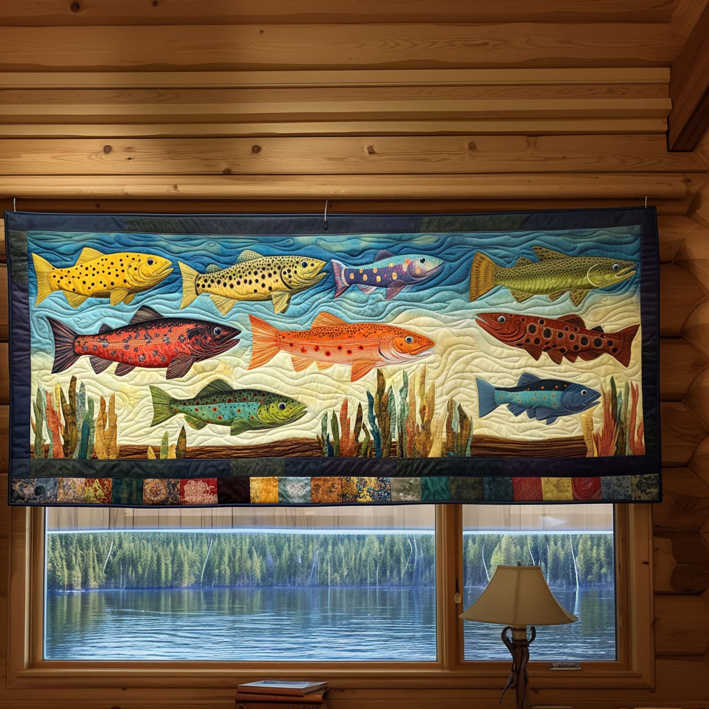 Rolling River Quilted Valance House Decor Items Cool Fishing Gifts