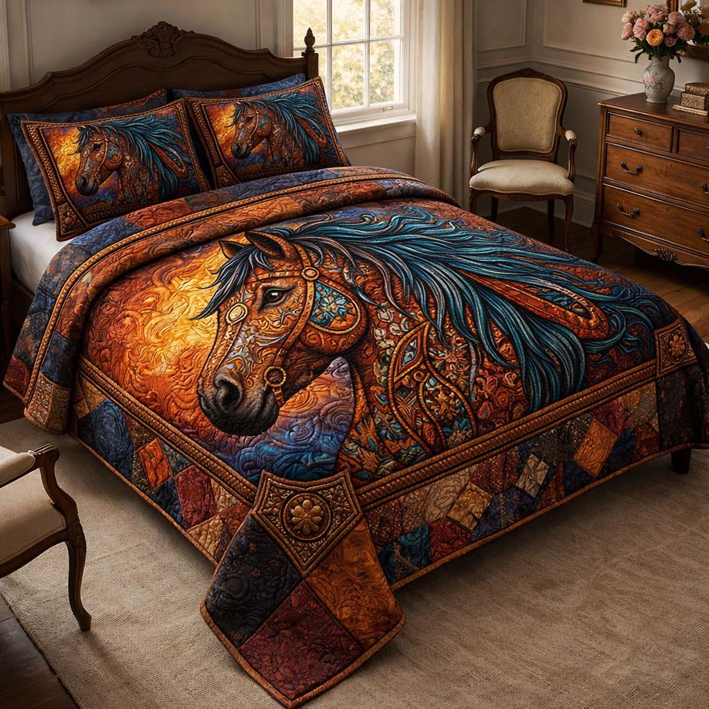 Rustic Ranch Quilted Bedding Set Best Bedding Sets Cool Horse Gifts