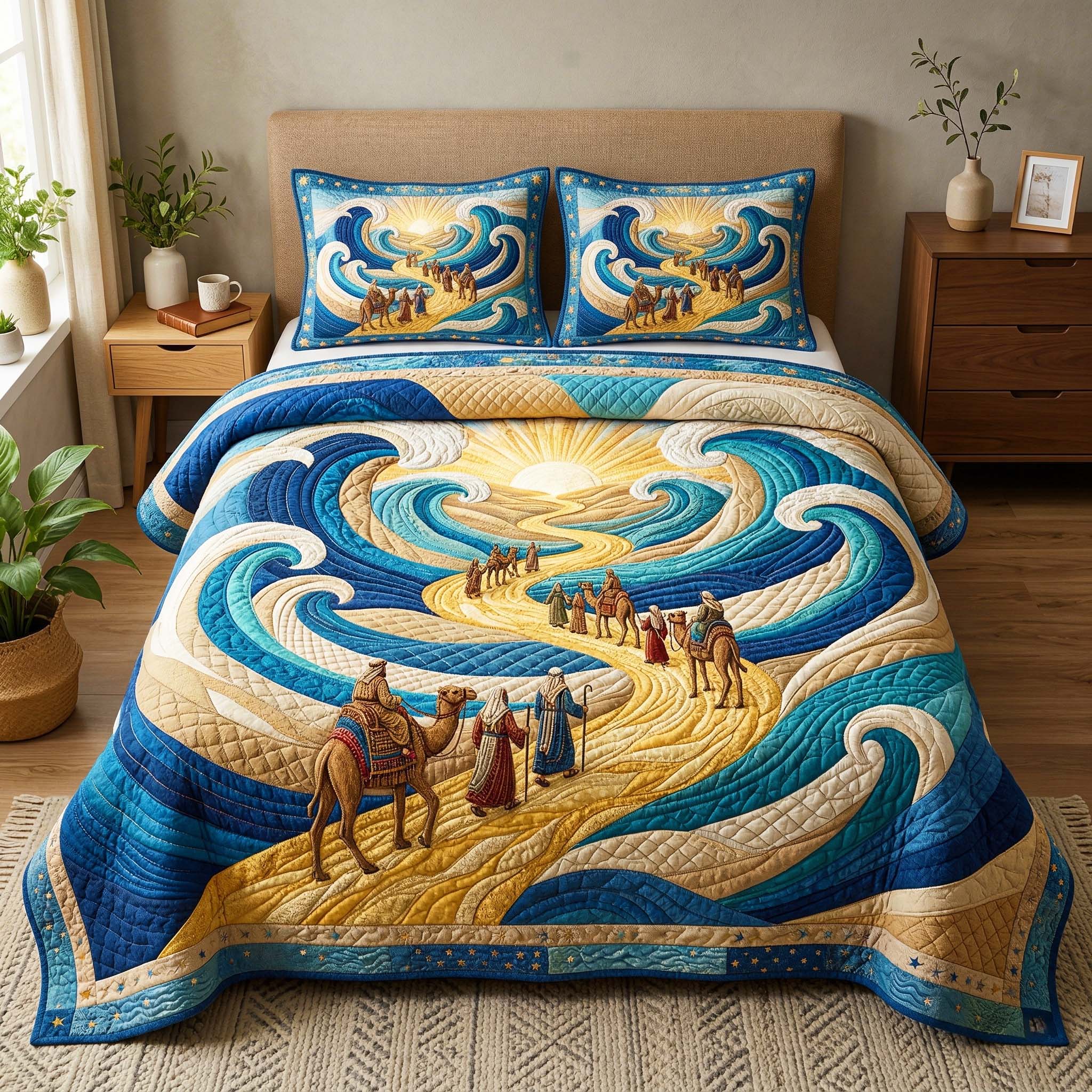 Seder Journey Quilted Bedding Set Bedroom Ideas Passover Gift Ideas