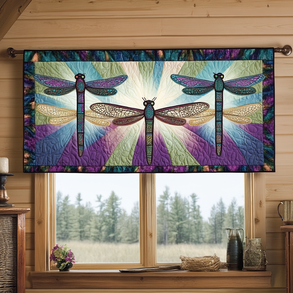 Serenity Flight Quilted Valance Front Door Idea Dragonfly Christmas Gifts