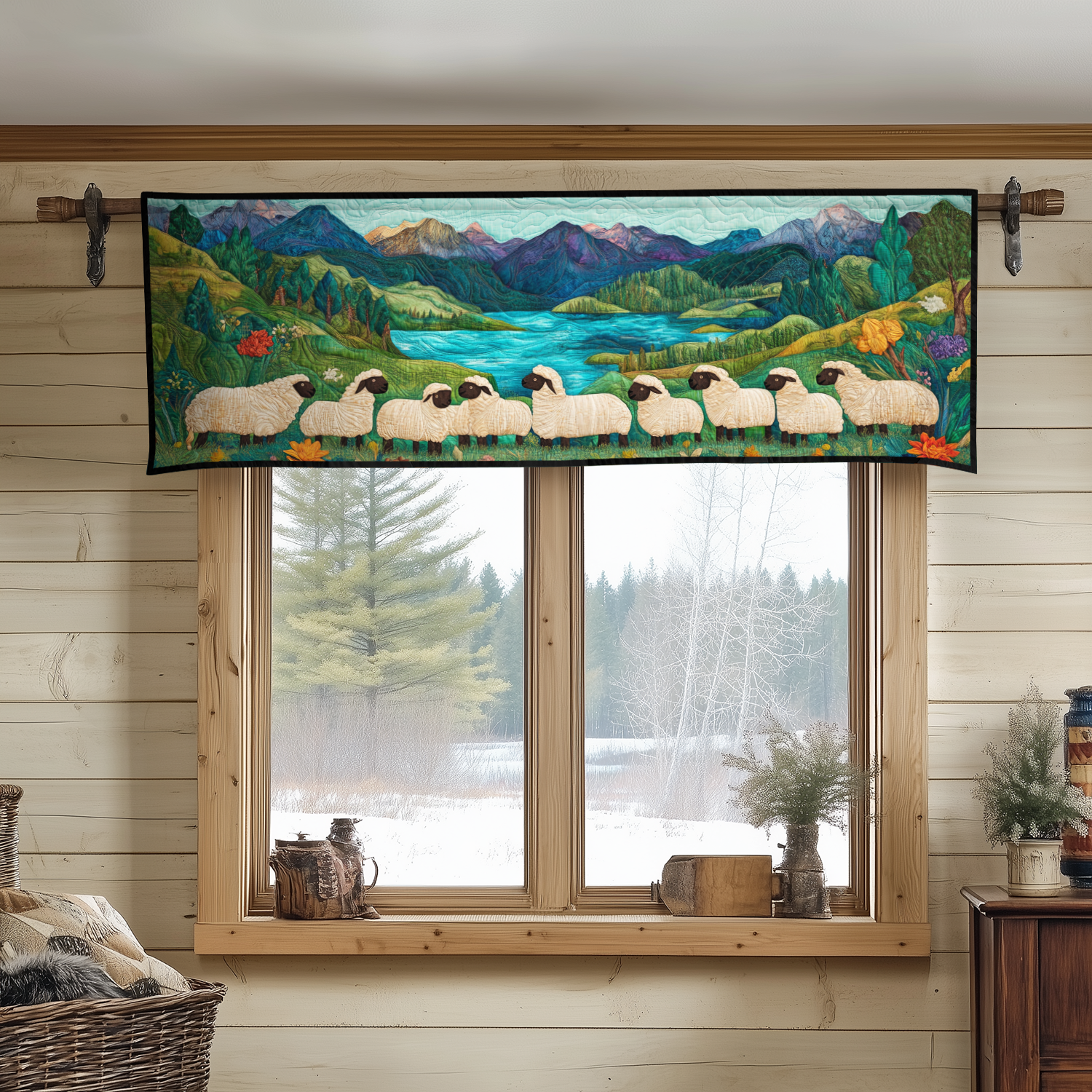 Shepherd Bliss Quilted Valance Front Door Decor Gifts For Ranchers