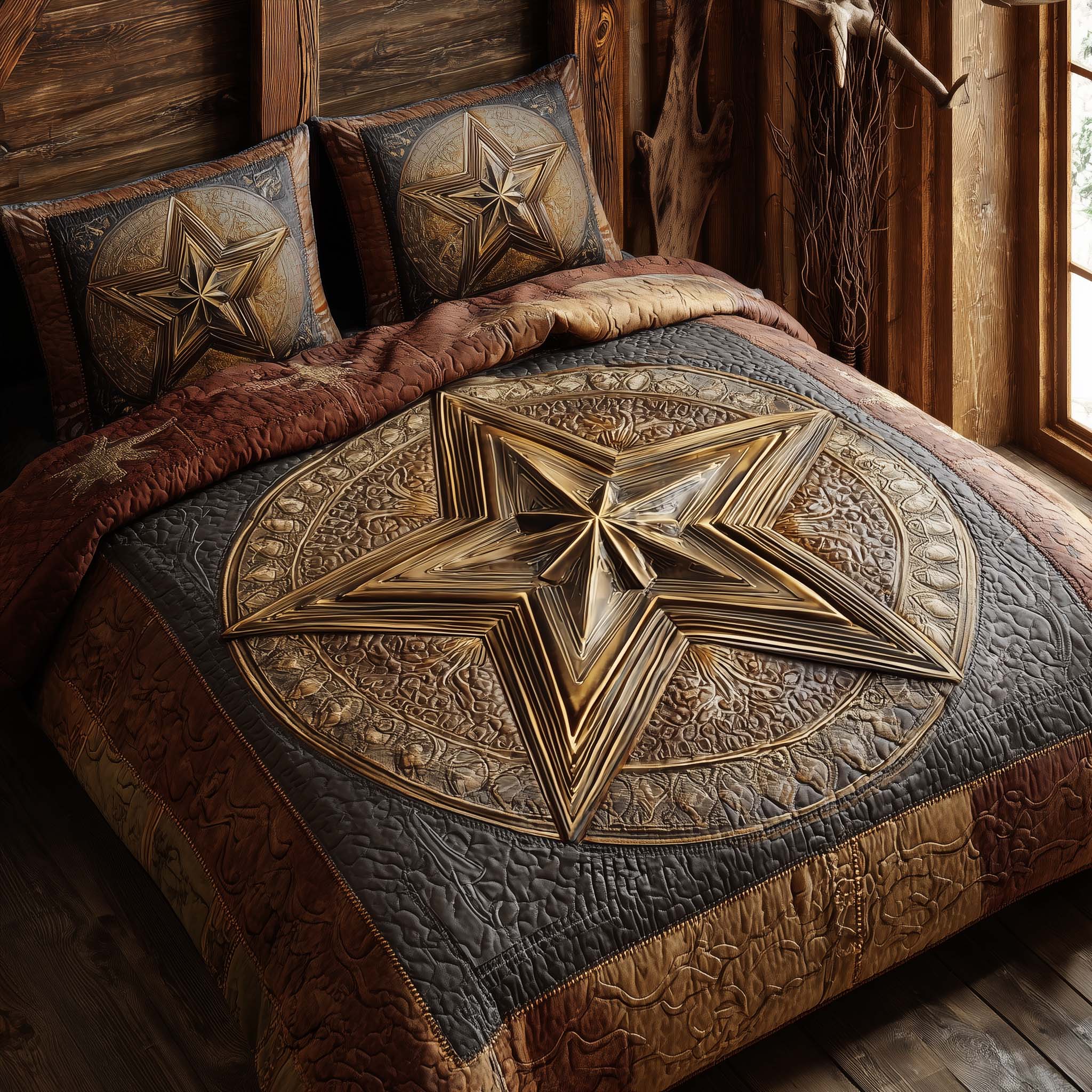Sheriff Star Quilted Bedding Set Best Sheet Sets Western Cowboy Gifts For Dad