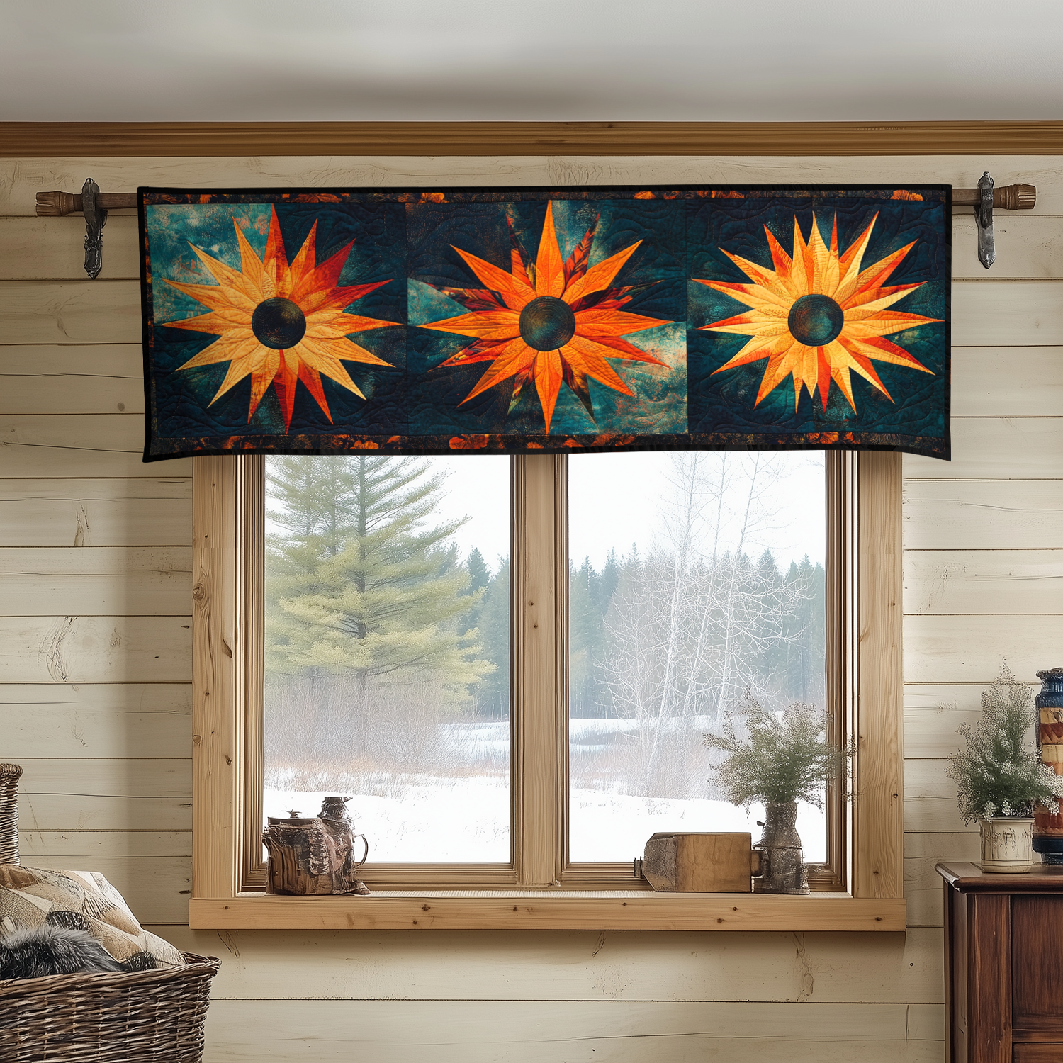 Sierra Splendor Quilted Valance Christmas Decor Native American Christmas Gifts
