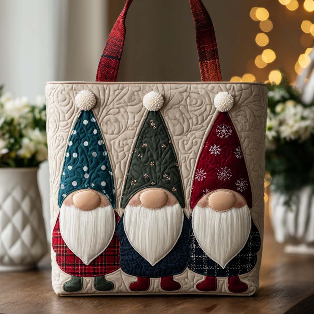 Sparkling Gift Quilted Tote Bag Xmas Tote Bags Christmas Ideas For Her