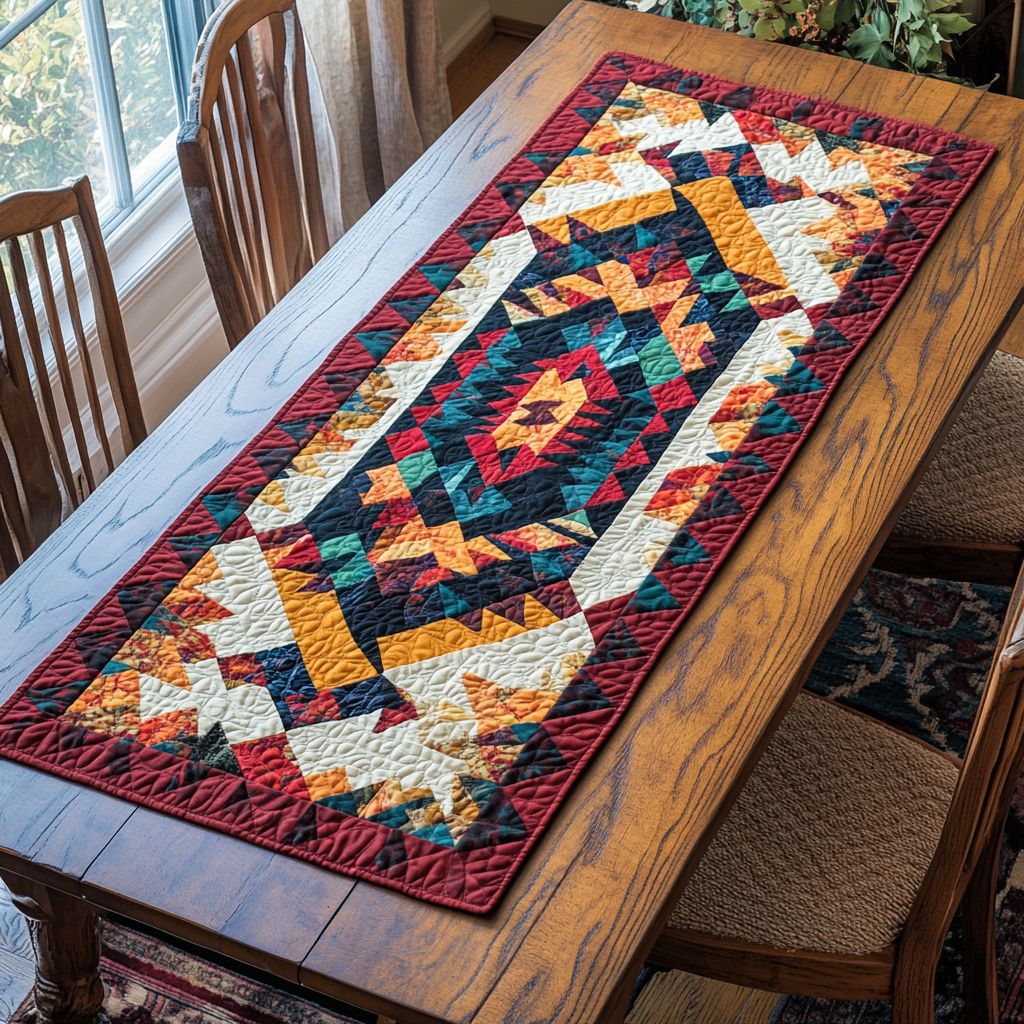 Spirit Threads Quilted Table Runner Dining Table Decor Ideas Good Family Gifts