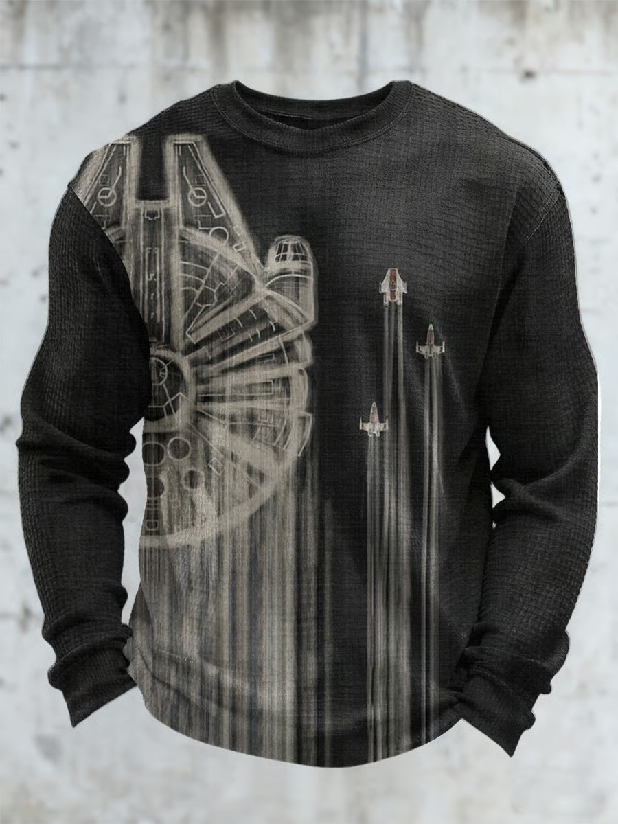 Star Wars Millennium Falcon Long Sleeve Shirt Star Wars Merch Movie Fans Gift Ideas - Image 2