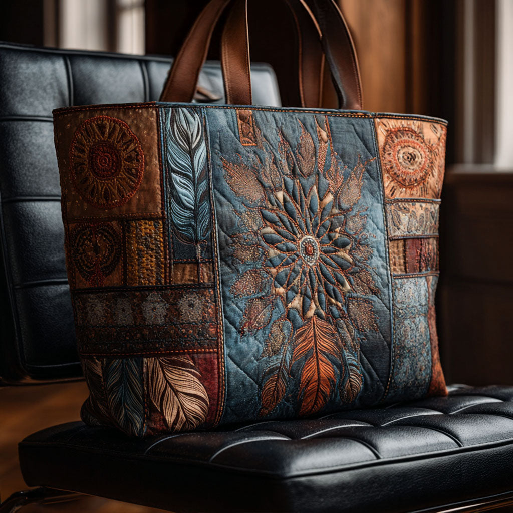 Starwoven Dreams Quilted Tote Bag Perfect Shoulder Bag Native American Gift Ideas