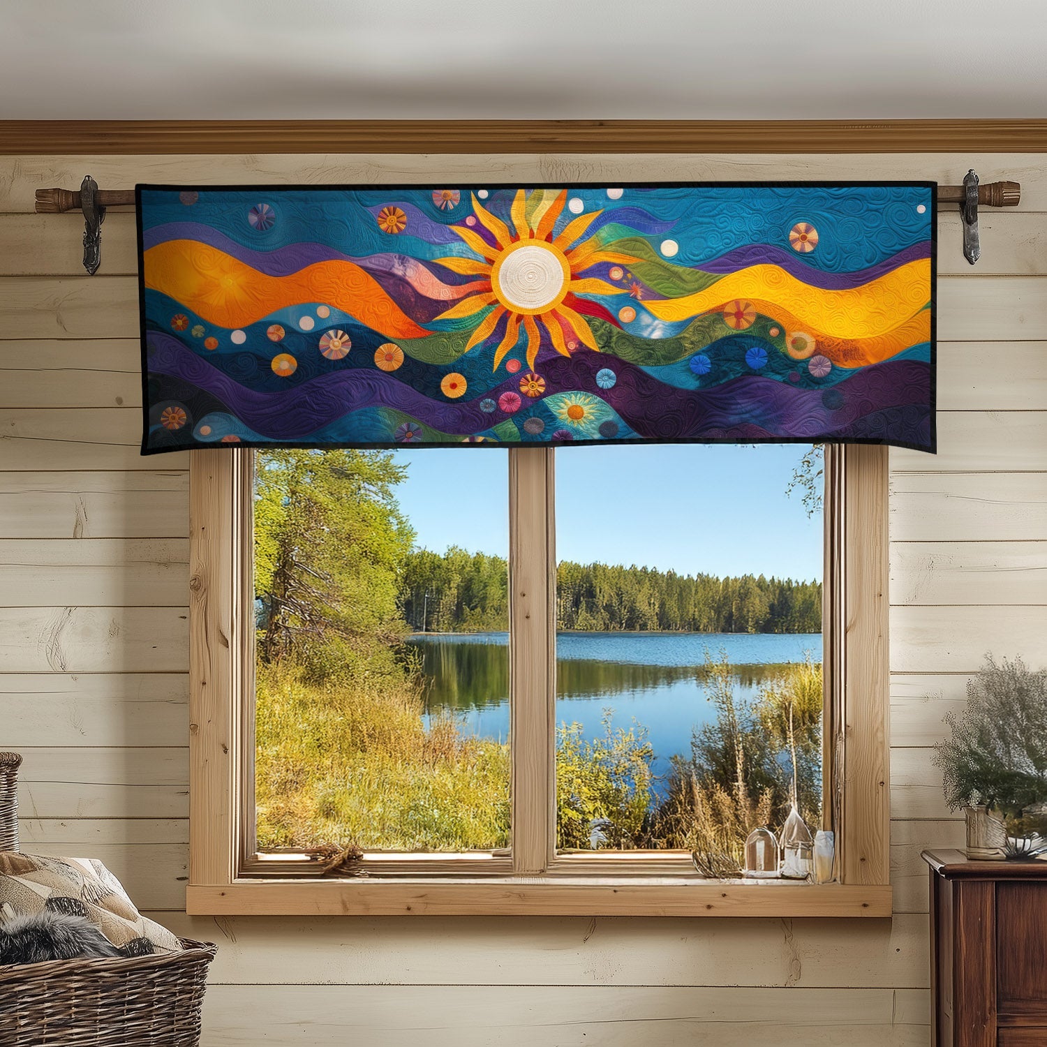 Sunlit Soul Quilted Valance Outdoor Entryway Decor Flower Arrangement Ideas
