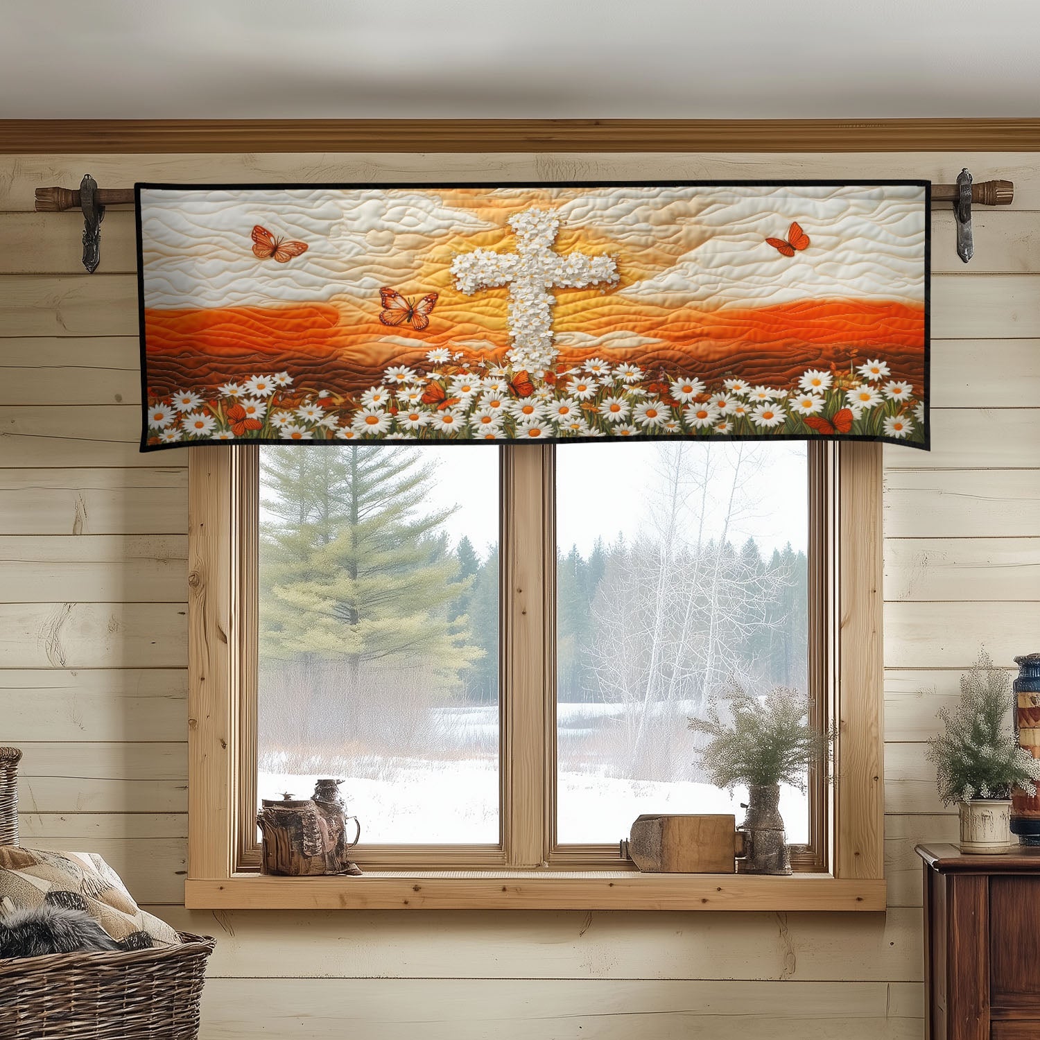 Sunset Sanctuary Quilted Valance Entryway Rug Ideas Sunflower Gifts For Her