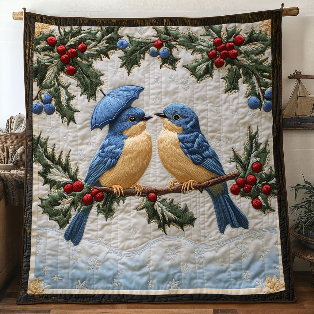 Sweet Bluebird Quilt Soft Quilt Blanket to Add Style and Warmth