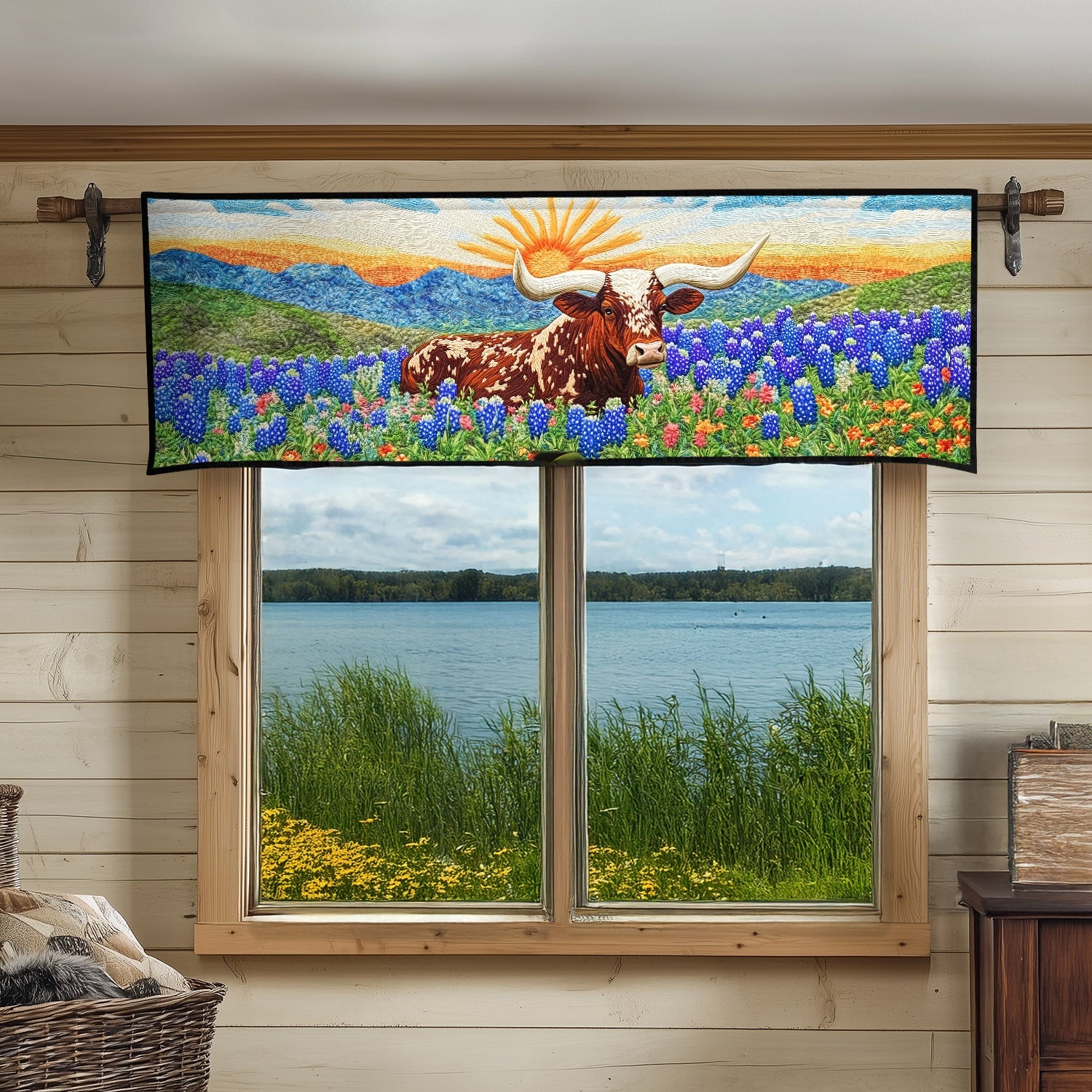 Texas Sunrise Quilted Valance Entryway Design Ideas Sunflower Gift Items