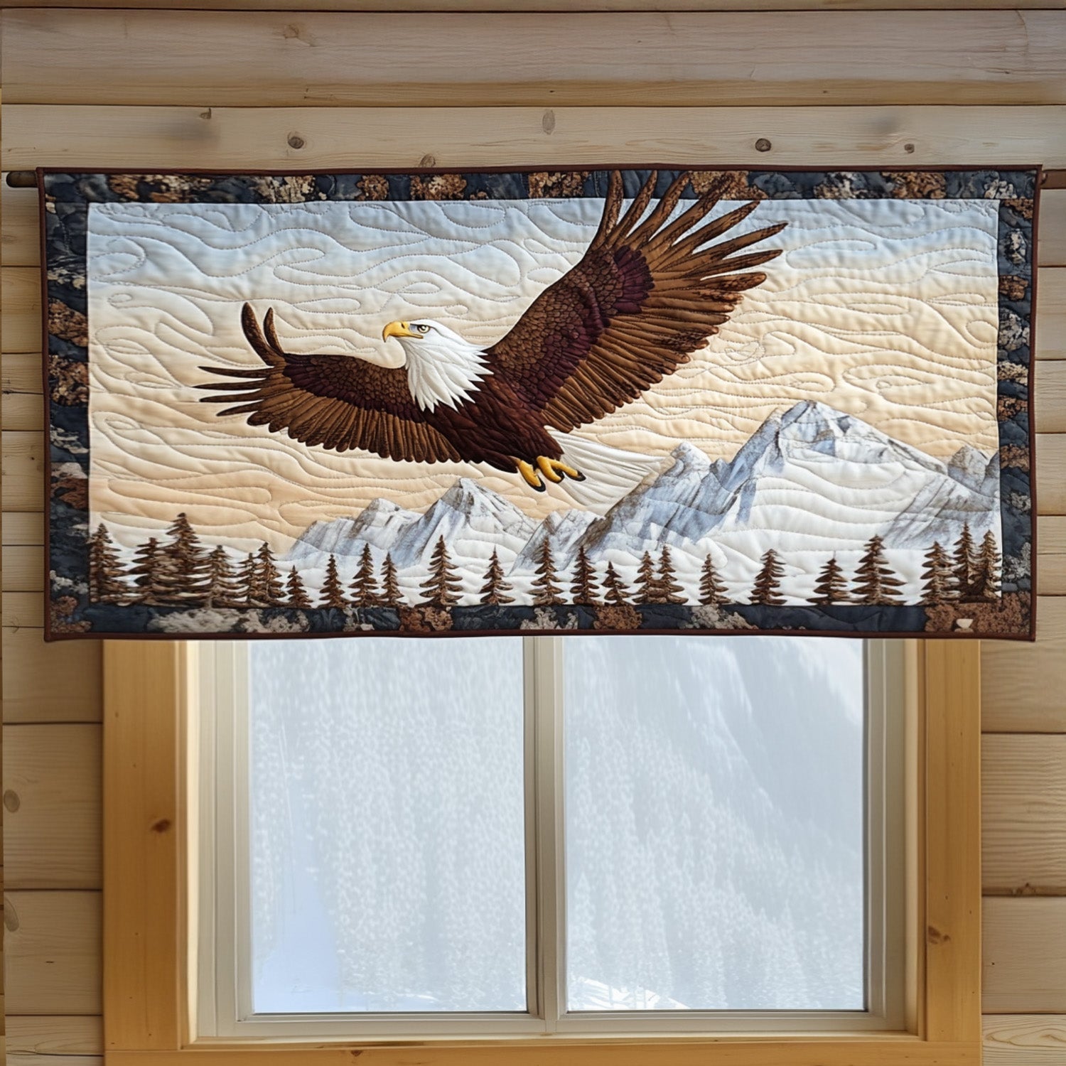 The Eagles Realm Quilted Valance Home Decor Items Beagle Owner Gifts
