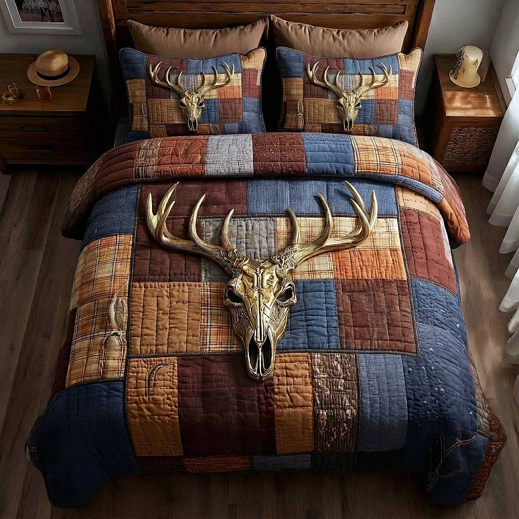 Trailblazer Spirit Quilted Bedding Set Comforter Sets Queen Best Native American Gifts For Her