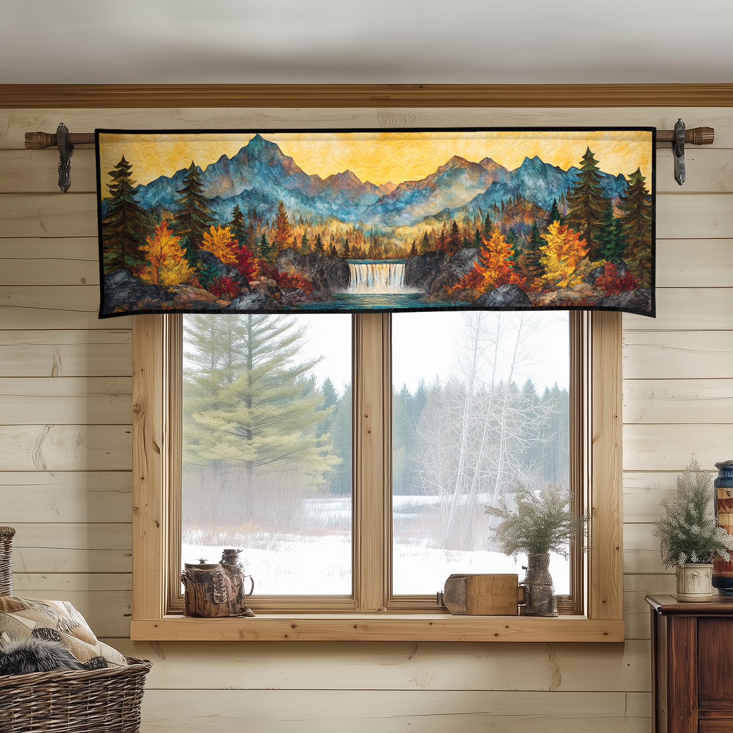 Tranquil Waters Quilted Valance House Decor Items Christmas Presents For Wife