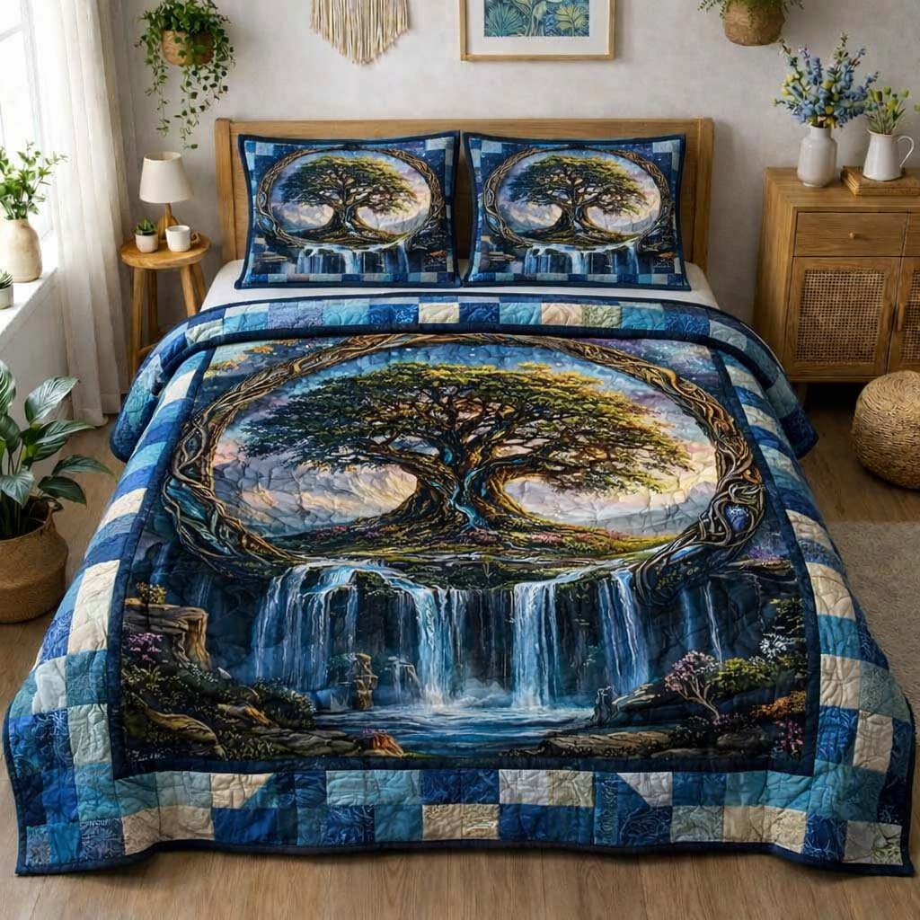Tree Of Life Quilted Bedding Set Bed Decor Ideas Tree Of Life Gifts For Dad