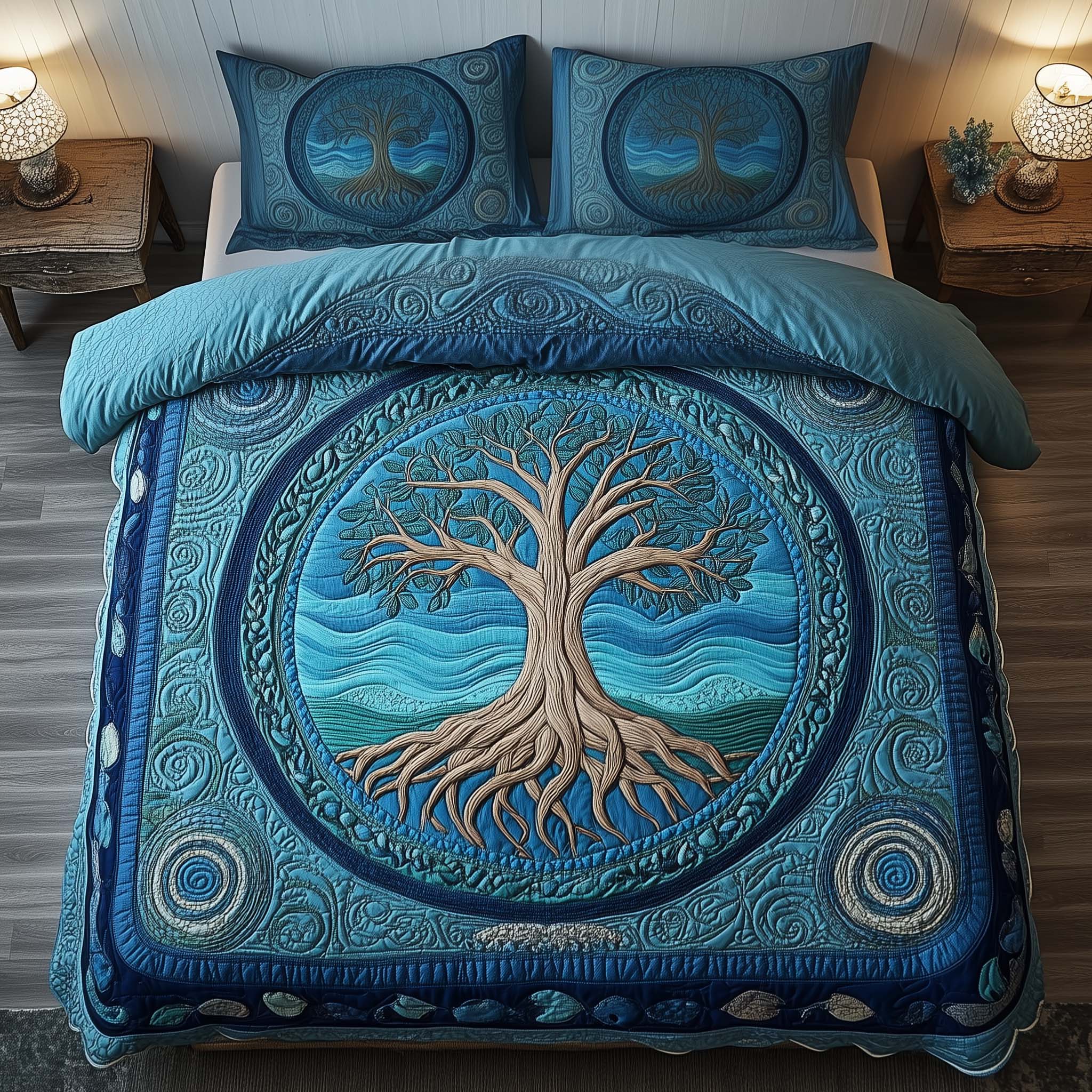 Tree Of Life Quilted Bedding Set Best Bedding Sets Tree Of Life Gifts For Women