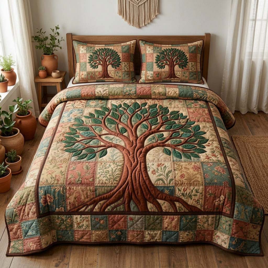 Tree Of Life Quilted Bedding Set Best Queen Sheets Tree Of Life Gifts For Adults
