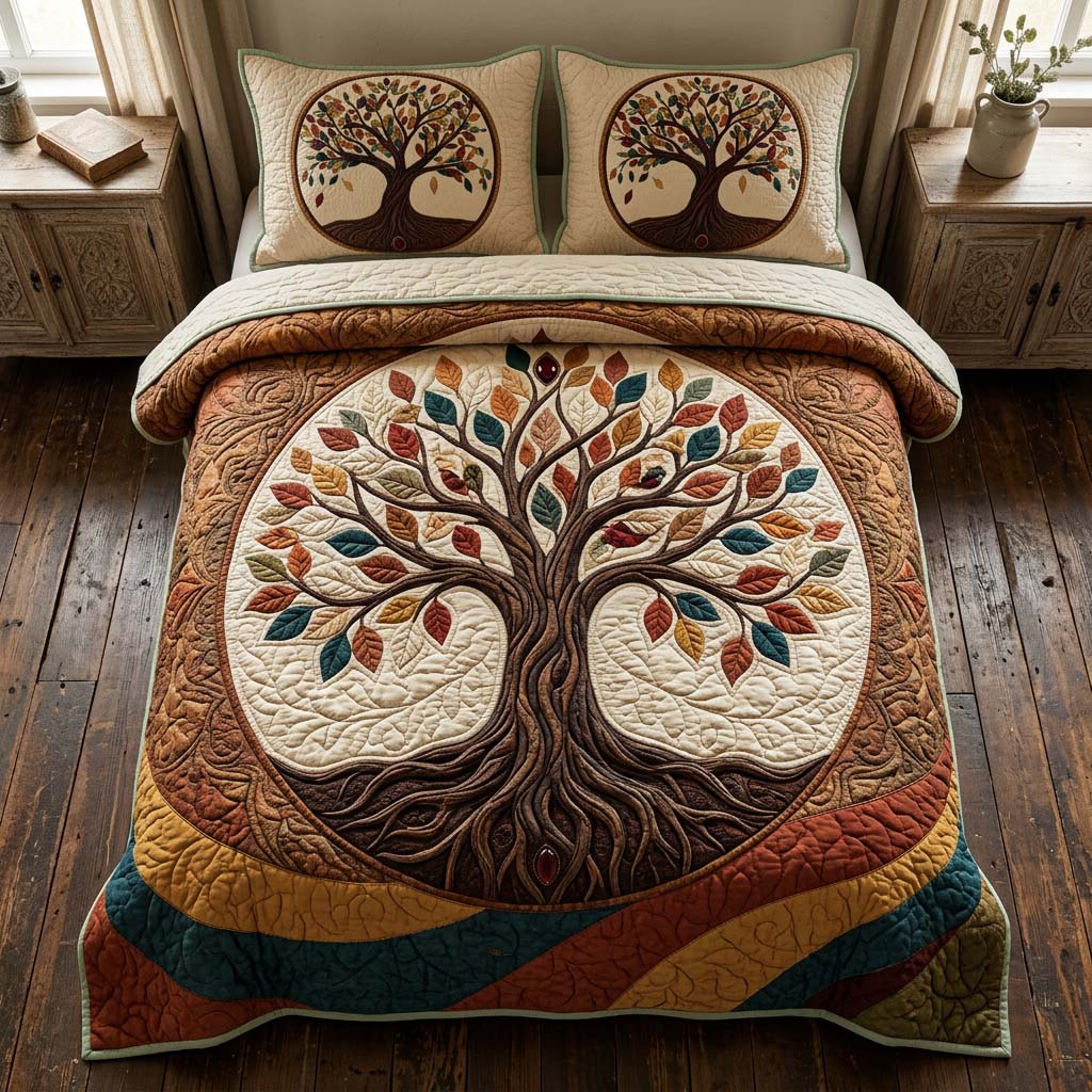 Tree Of Life Quilted Bedding Set Best Sheet Sets Tree Of Life Gift Items