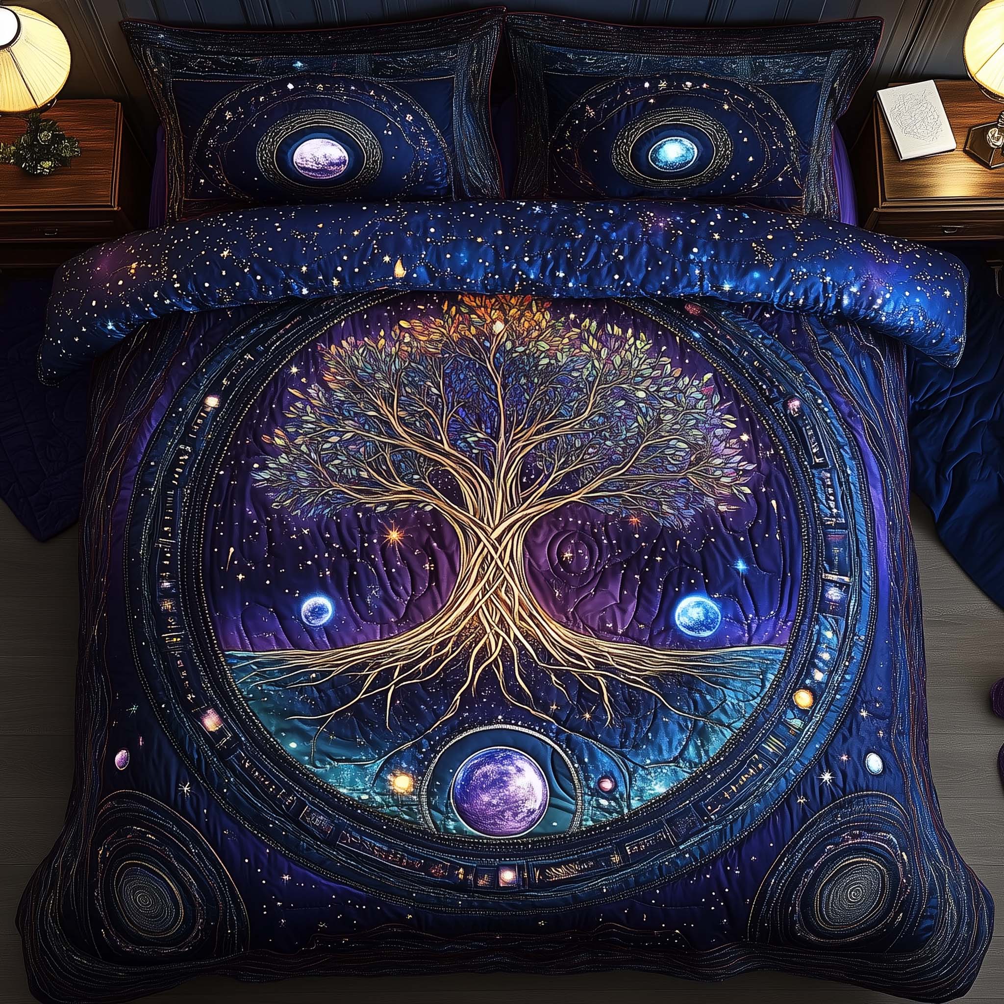 Tree Of Life Quilted Bedding Set Boho Bedroom Ideas Tree Of Life Gifts For Him