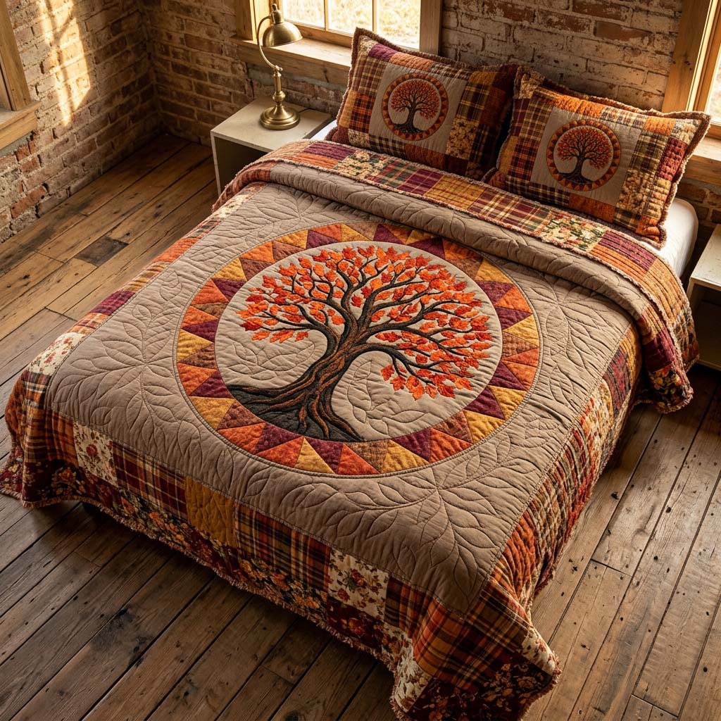 Tree Of Life Quilted Bedding Set Cozy Bedroom Ideas Tree Of Life Gifts For Mom