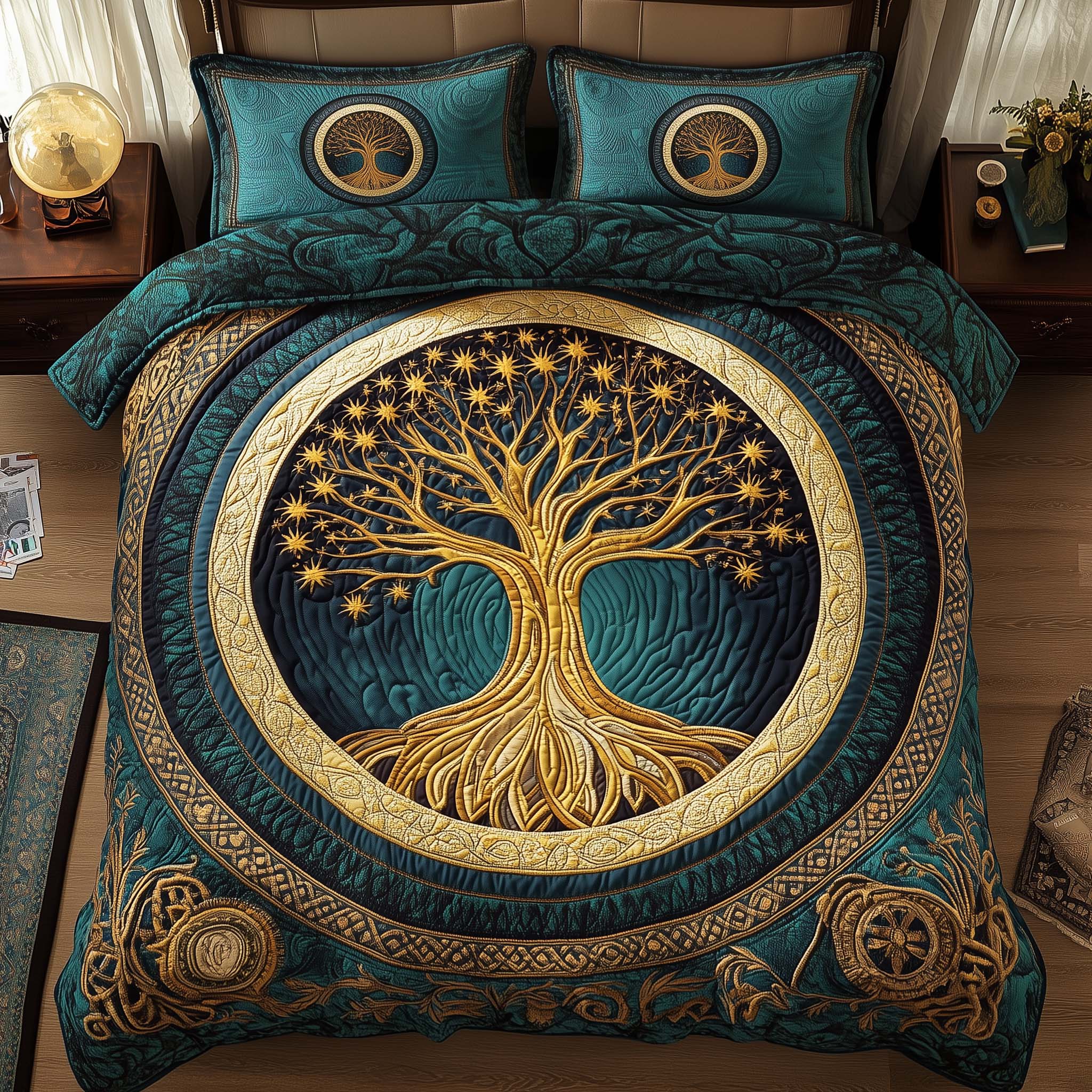 Tree Of Life Quilted Bedding Set Good Bed Sets Tree Of Life Gifts For Parents