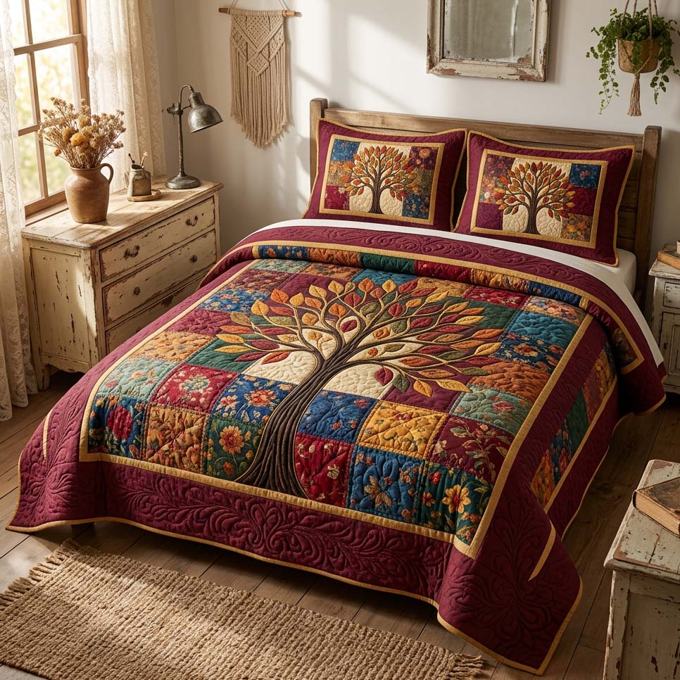 Tree Of Life Quilted Bedding Set Nice Bed Sheet Sets Tree Of Life Gifts For Men