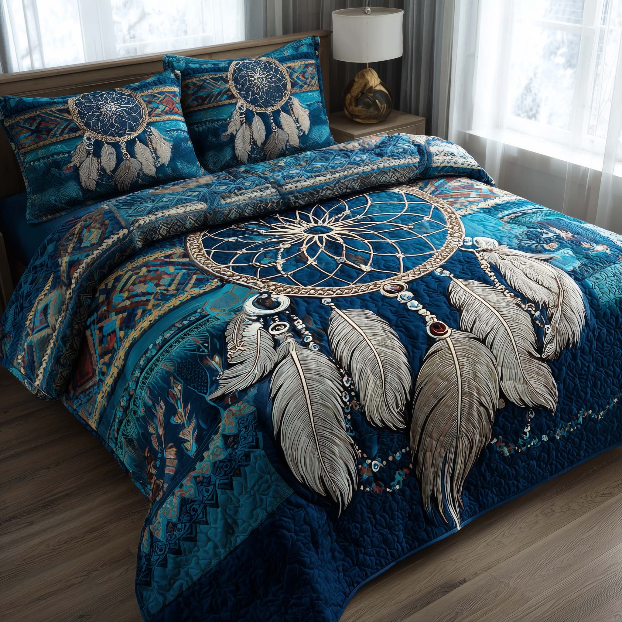 Tribal Reverie Quilted Bedding Set Bed Decor Ideas Native American Presents