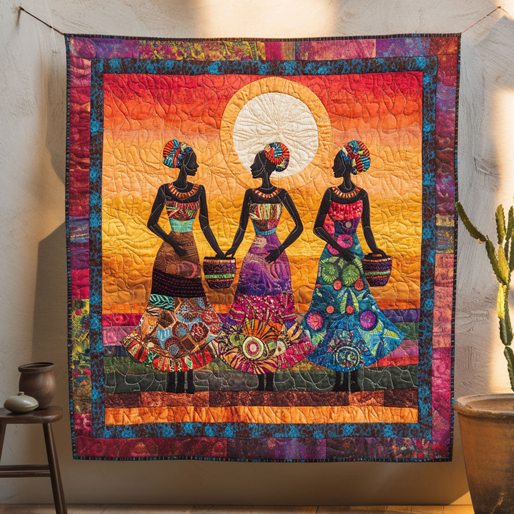 Tribal Wisdom Woman Quilt Cozy Quilt Blanket for Winter Relaxation