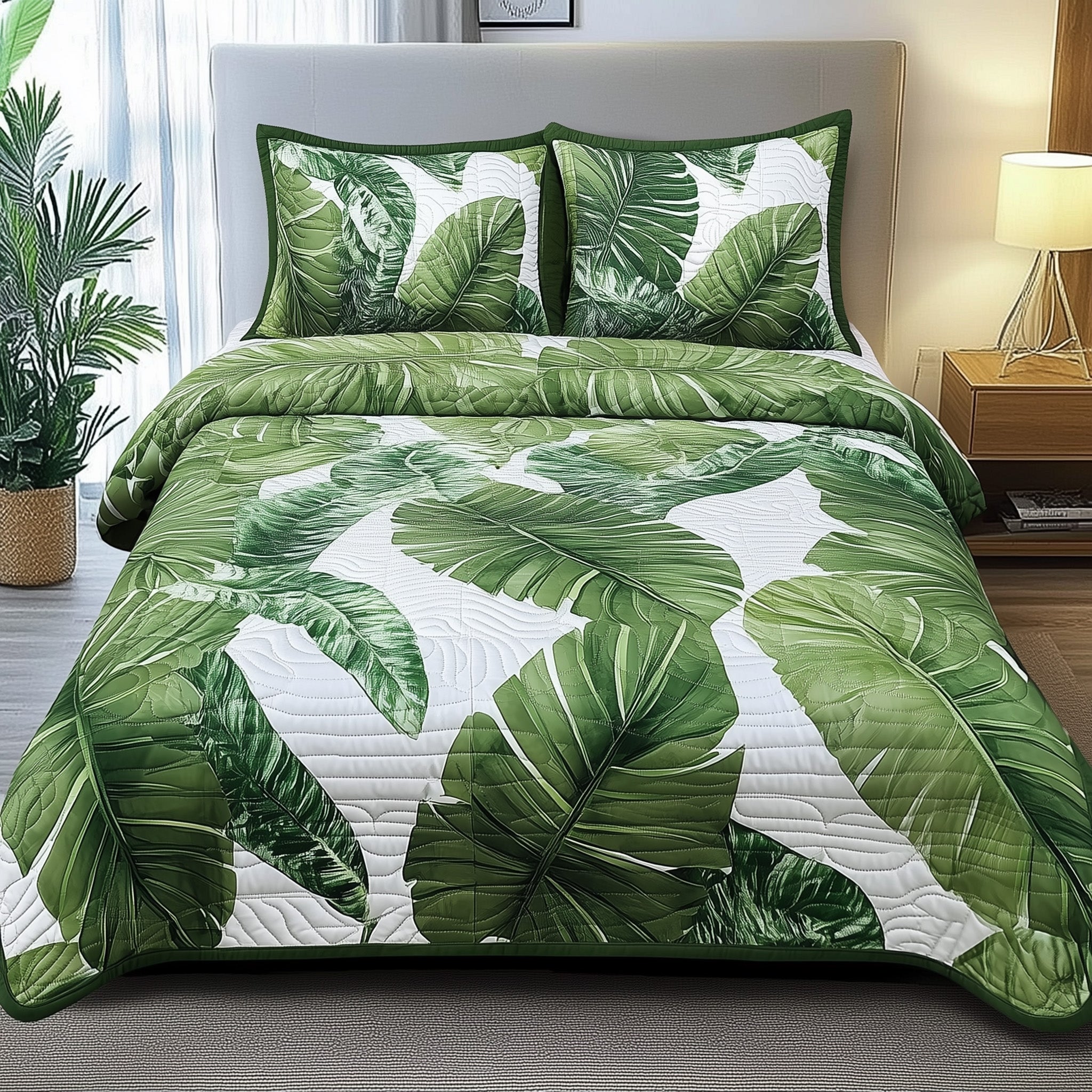 Tropical Heaven Quilted Bedding Set Cozy Bedroom Ideas Present Ideas For Mum