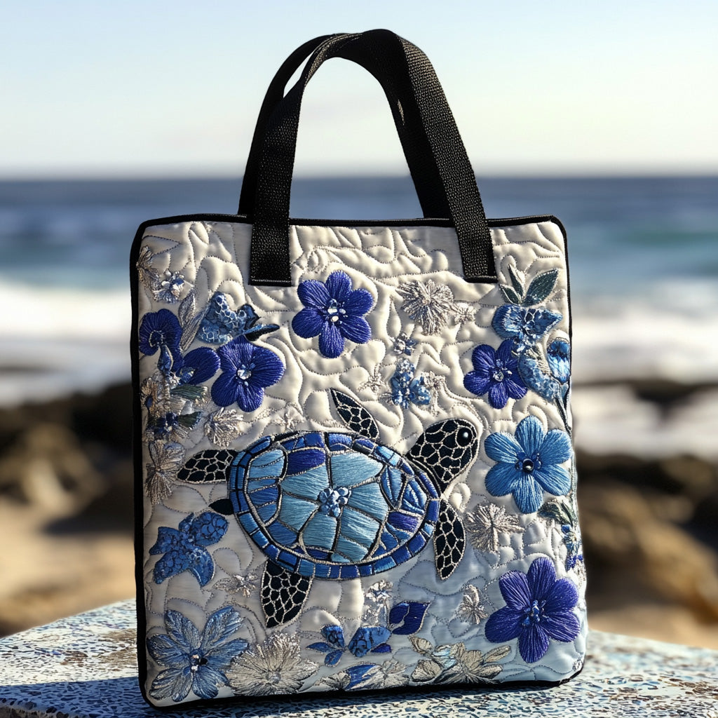 Turtle Dream Quilted Tote Bag Best Shoulder Bags Sea Turtle Gift Ideas For Her