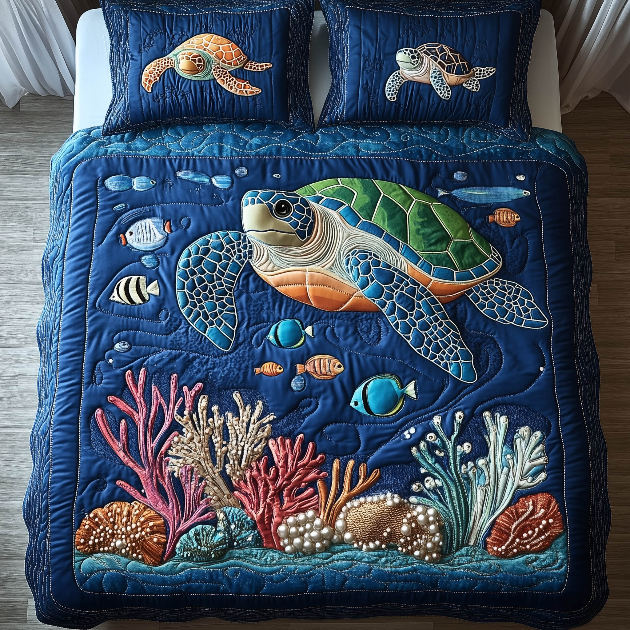 Turtle Quilted Bedding Set Bedroom Ideas Sea Turtle Merchandise