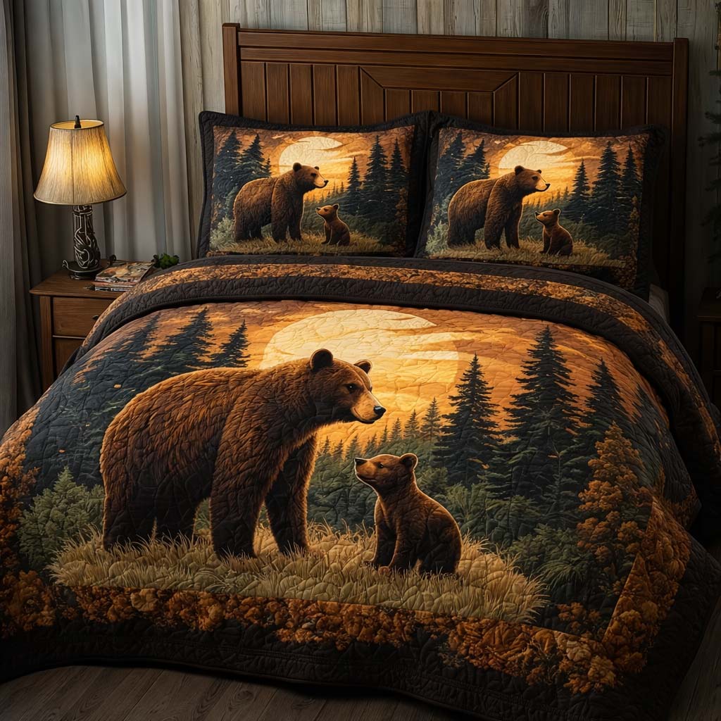 Twilight Guard Quilted Bedding Set Boho Bedroom Ideas Bear Gifts For Dad