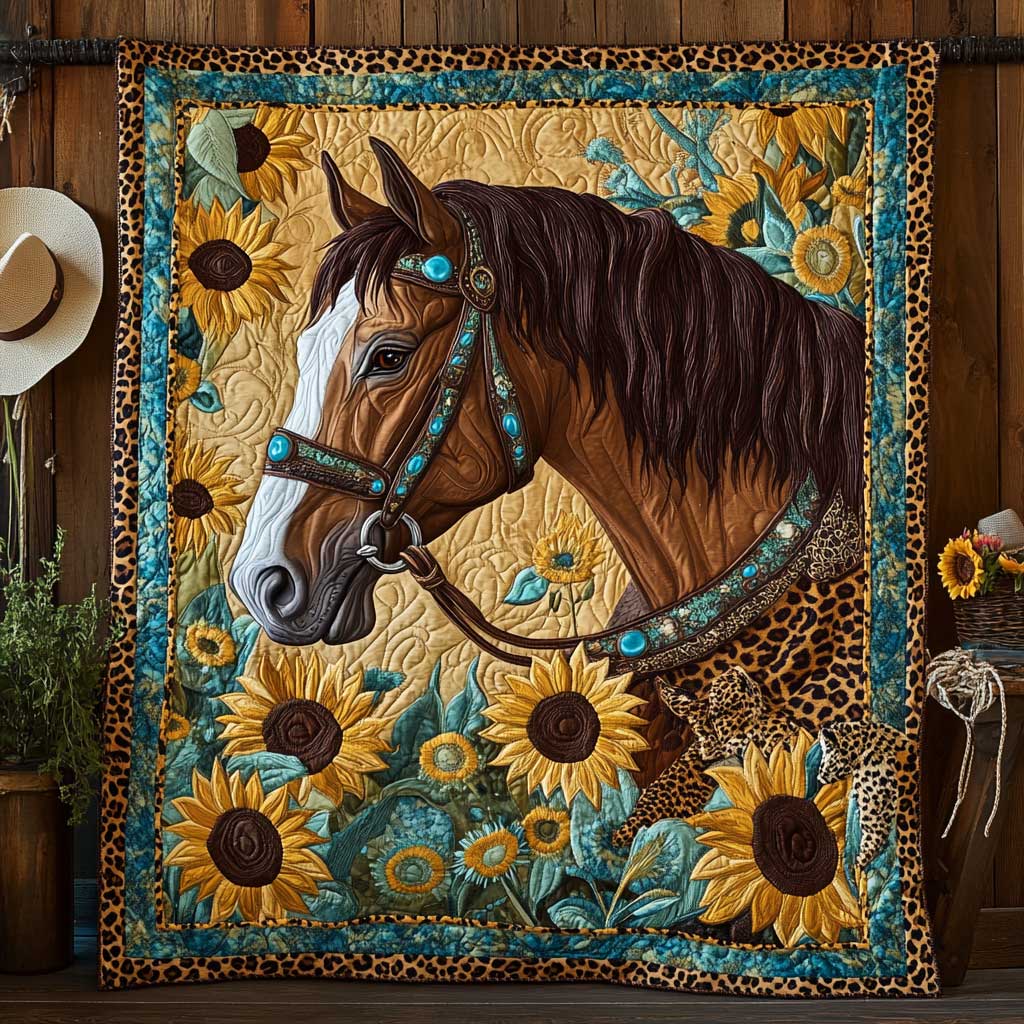 Twilight Horse Quilt Luxury Quilt Blanket for Elegant Home Decor