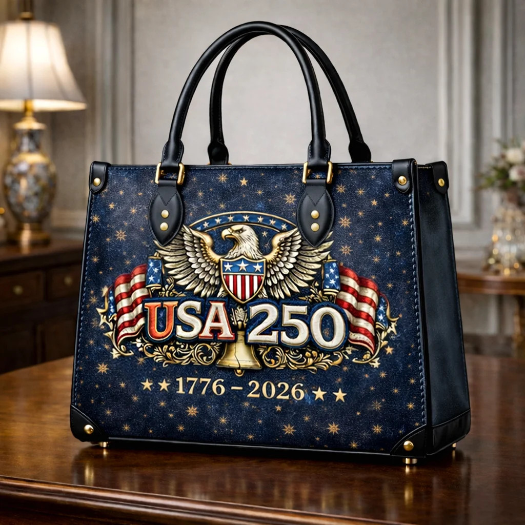 USA 250th Anniversary Leather Bag Independence 1776 2026 Bag Gifts For 4Th Of July