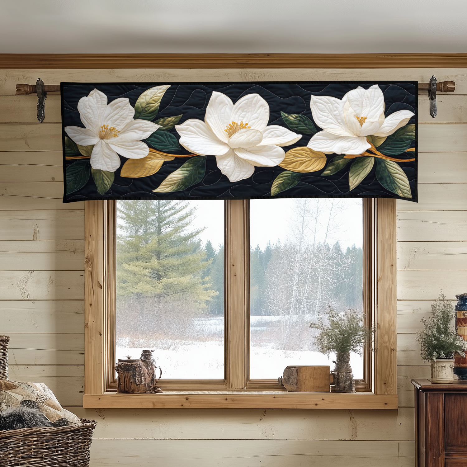 Velvet Blossom Quilted Valance Front Door Decor Daisy Themed Presents