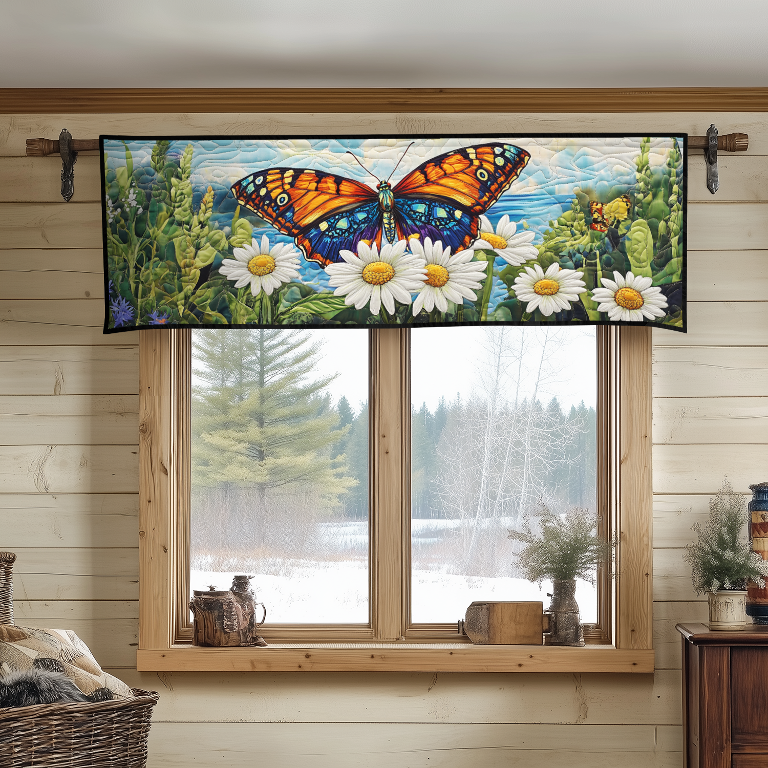 Velvet Flutter Quilted Valance Entryway Christmas Decor Ideas Butterfly Gifts For Ladies