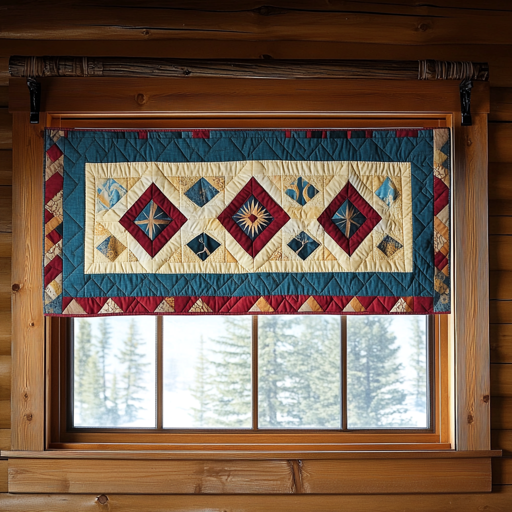 Vintage Bloom Quilted Valance Front Door Entryway Ideas Native American Gifts