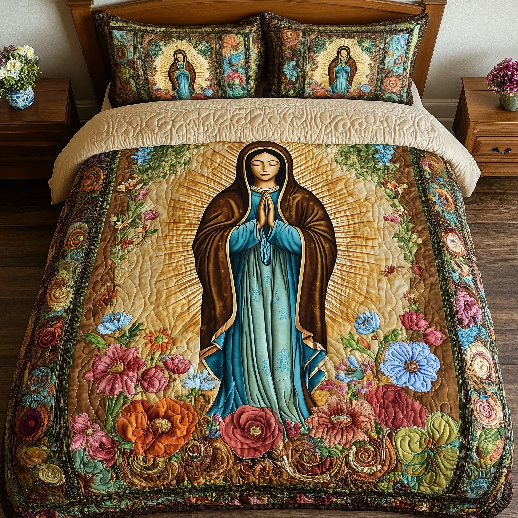 Virgen De Guadalupe Quilted Bedding Set Great Bed Sets Top 10 Mother's Day Gift Ideas