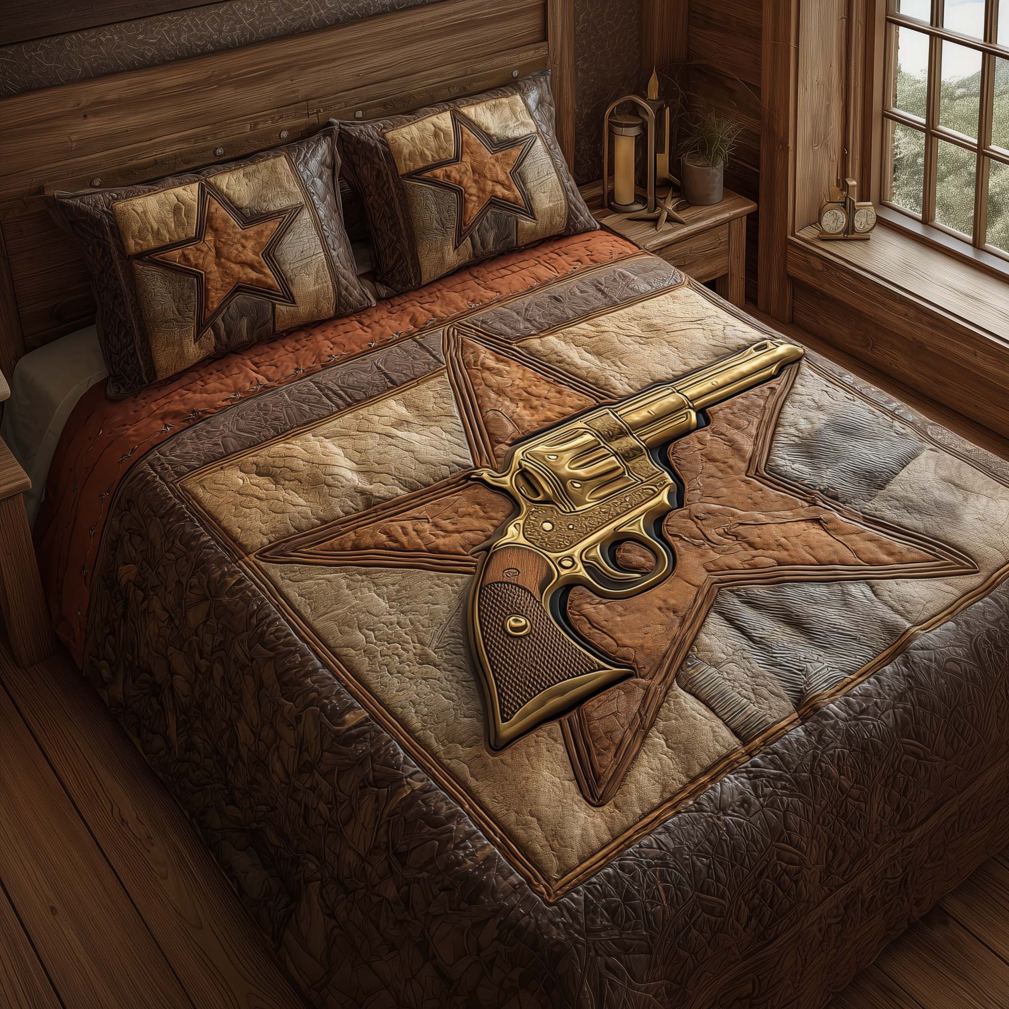 Western Star Quilted Bedding Set Best Queen Sheets Western Gifts For Men