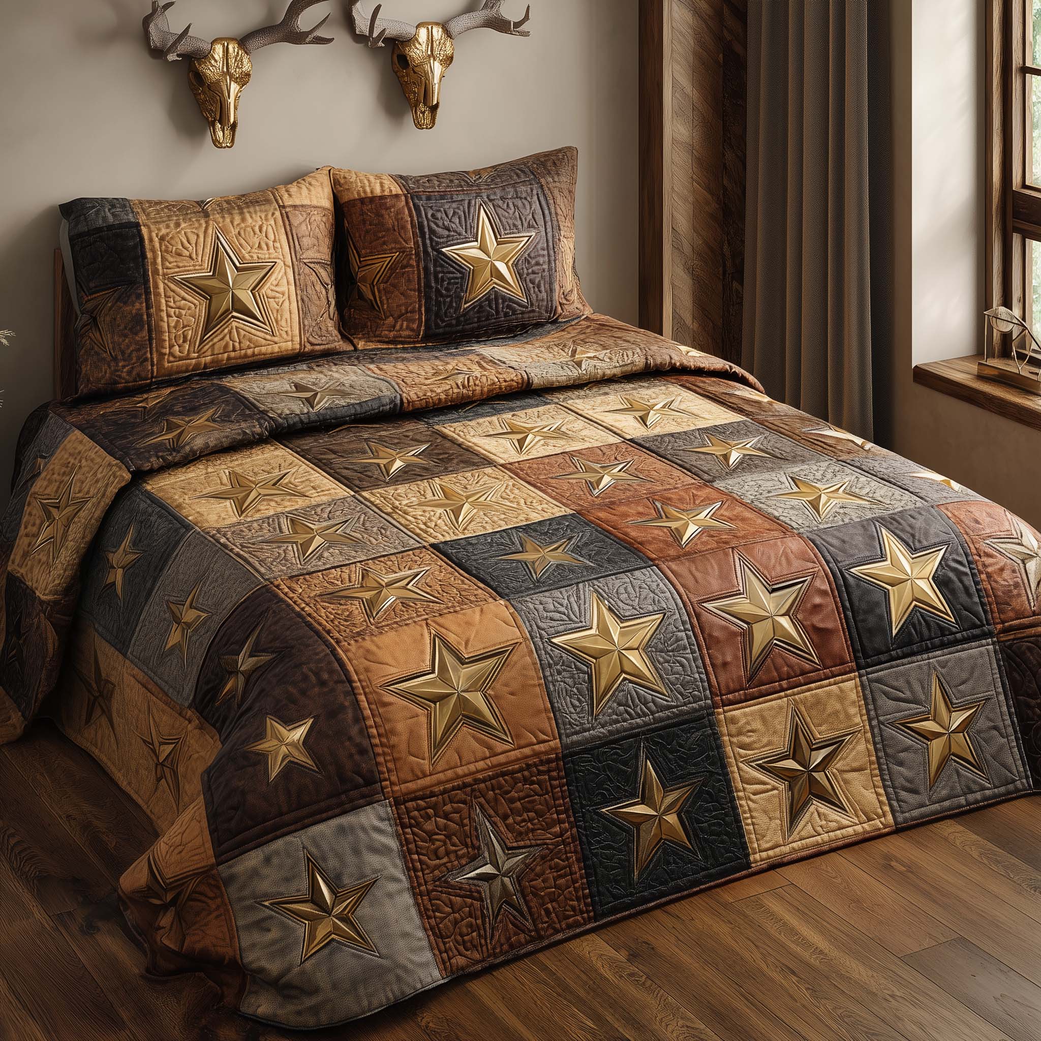 Western Star Quilted Bedding Set Good Bed Sheet Sets Western Cowboy Gifts For Dad
